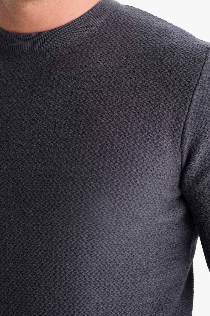 ديفاكتو بلوفر تريكو قصة عادية برقبة مستديرة - Image 5